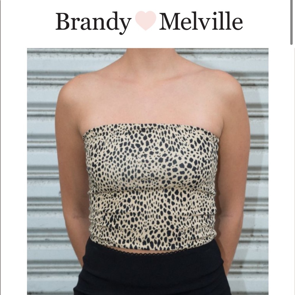 Brandy Melville cheetah tube top